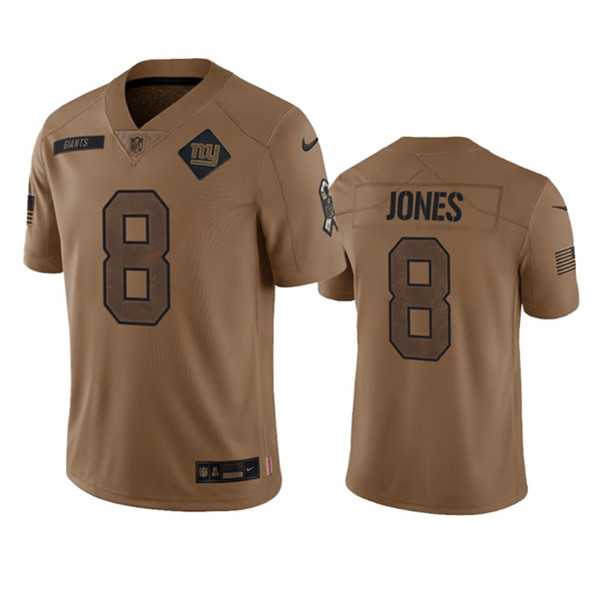 Men's New York Giants #8 Daniel Jones 2023 Brown Salute To Service Limited Football Stitched Jersey Dyin,We sell and wholesale Men's New York Giants #8 Daniel Jones 2023 Brown Salute To Service Limited Football Stitched Jersey Dyin on line form chian!